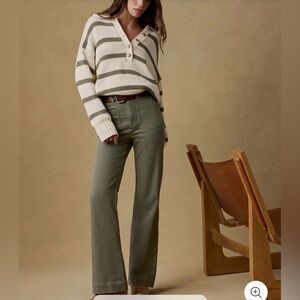 Faherty Stretch Terry Patch Pocket Pant - Island Olive  size 29”